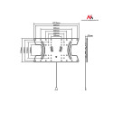 Uchwyt do TV Maclean, kompatybilny z telewizorami LG, OLED, max VESA 400x200, 32"-65", max 30kg, MC-