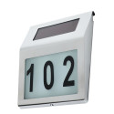 Lampa solarna LED Maclean, z numerem domu, MCE172