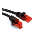 Przewód, kabel, patchcord, UTP Maclean, wtyk-wtyk, Cat6, 1m, czarny, MCTV-740