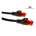 Przewód, kabel, patchcord, UTP Maclean, wtyk-wtyk, Cat6, 1m, czarny, MCTV-740