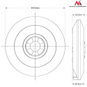 Czujnik ruchu PIR Maclean, na podczerwień, nowoczesny płaski, zasięg 6m, MCE85