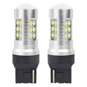 Zarówki led canbus 3030 24smd t20 7440 w21w white 12v 24v amio-01173