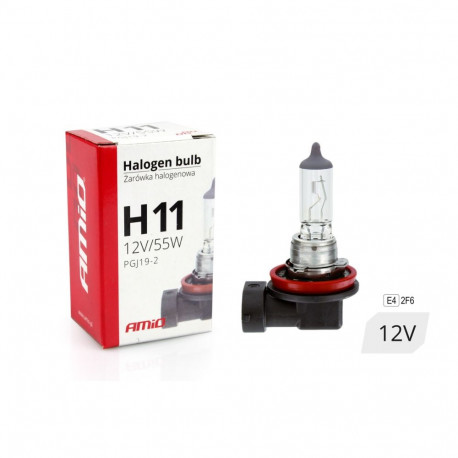 Amio halogeenpirn H11 12V 55W UV-filter (e8) amio-01159