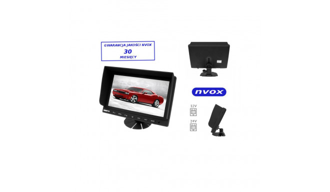 Auto- või iseseisev LCD-monitor 9 tolli, toetab kuni 2 kaamerat 4PIN 12V 24V... (NVOX H