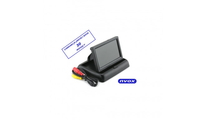 Nvox rm403 auto tagurdusmonitor või iseseisev lcd 4,3-tolline av 12v
