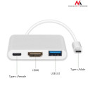 MCTV-840 52385 Adapter USB-C - HDMI / USB 3.0 / USB-C metalowa obudowa 4K