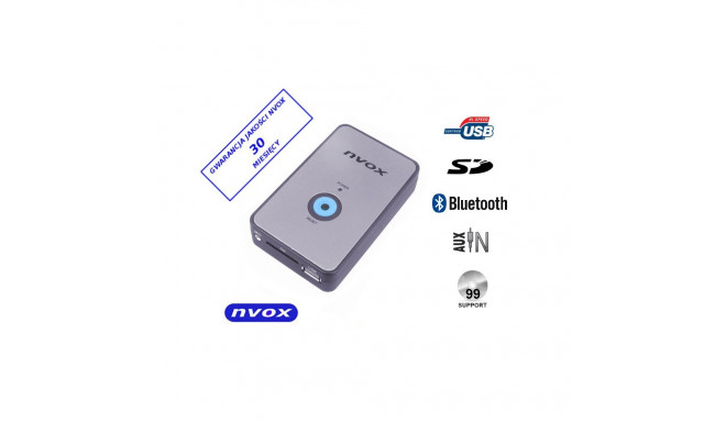 Zmieniarka cyfrowa emulator MP3 USB SD BMW 12PIN BT... (NVOX NV1080B BT BMW 12PIN)