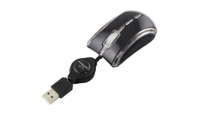 EM109K Mysz Elaneo mini optyczna USB czarna
