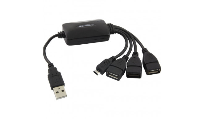EA158 USB 2.0 jaotur 3 USB porti + 1 micro USB port Esperanza