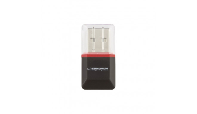 EA134K Micro SD kaardi USB lugeja must Esperanza