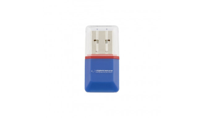 EA134B microSD-kaardi USB-lugeja sinine Esperanza