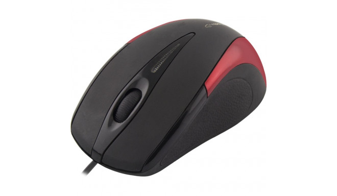 EM102R Mysz przewodowa 3D optyczna USB Sirius czerwona Esperanza