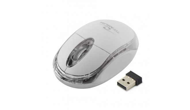 TM120W juhtmevaba 2.4GHz 3D optiline USB Condor valge hiir