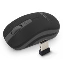 EM126EK Mysz bezprzewodowa 2.4GHz 4D optyczna USB Uranus czarno-szara