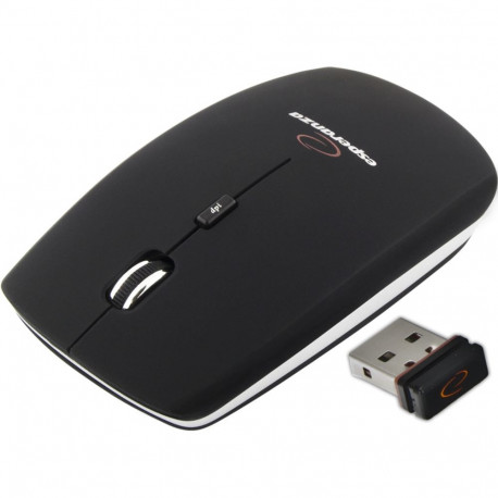 EM120K Mysz bezprzewodowa 2.4GHz 4D optyczna USB Saturn czarna