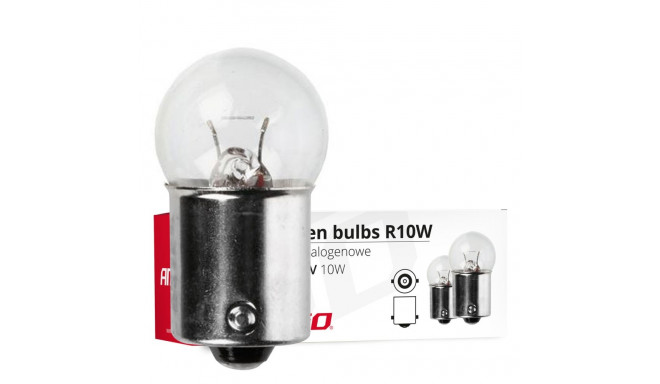 Halogeenpirnid r10w ba15s 12v 10w 10 tk amio-01487