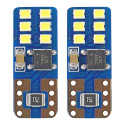 Żarówki led canbus 12smd ultrabright 2016 t10e w5w white 12v 24v amio-01638