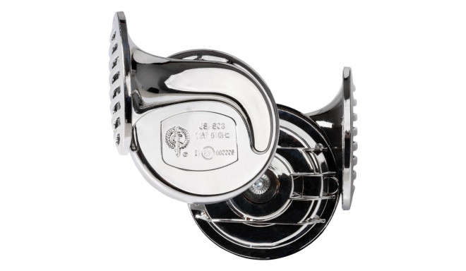 Klakson helisignaal kroom 12V 2 tk CHR-01 AMIO-01715