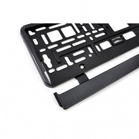 Ramka tablicy rejestracyjnej carbon elastyczna amio-01165