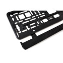 Ramka tablicy rejestracyjnej czarna elastyczna amio-01162