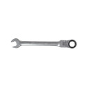 35497 Klucze oczkowo-płaskie, grzechotka przegub, 7sztuk (8-19mm), CV, Proline HD
