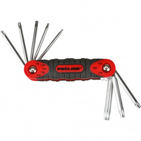torx-võtmed t9-t40 otsakuga komplekt 8 tk proline