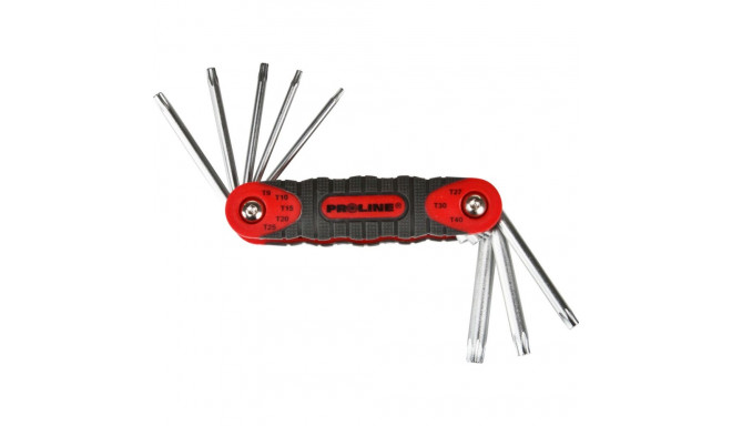 48388 Torx võtmed CrV komplekt 8 osa T9-T40, Proline