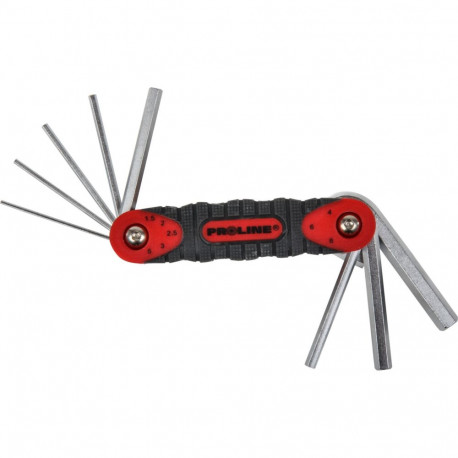 Klucze imbusowe 2.0-10.0 mm ze skuwką kpl. 7 szt. proline