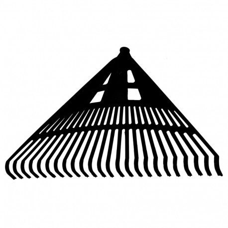 plastikust reha 610 mm must (ilma varreta, fi=28)