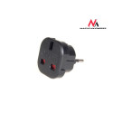 MCE72 Adapter gniazdo UK na wtyk EU czarny