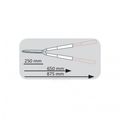 Nożyce do żywopłotu 200/665-865mm proline