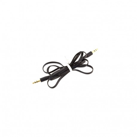 AK292A Kabel płaski jack 3,5mm 1m czarny