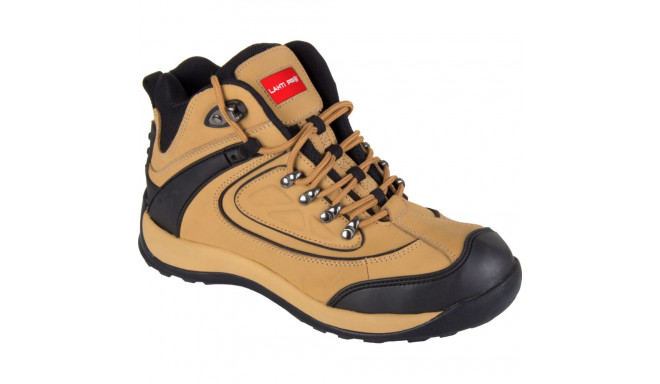 Trzewiki nubukowe miodowo-czarne, sb, "46", ce, lahti