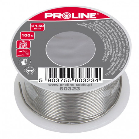 60323 Spoiwo lutownicze do lutowania 1.5mm szpula 100g blister