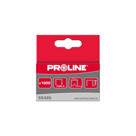 Zszywki typ r/50, 6 mm, 12,7×0,7 mm, 1000 tk, proline