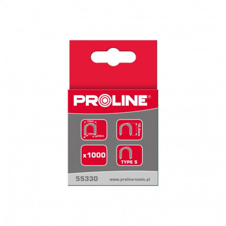 55332 karastatud klambrid tüüp R poolümmargused, L=12mm, Proline