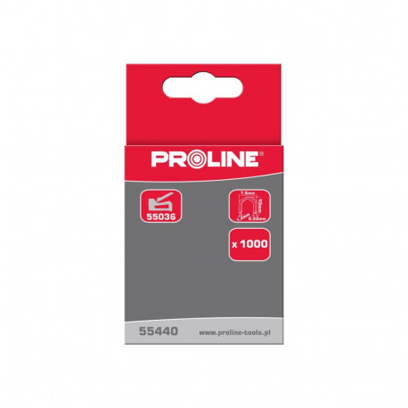 Zszywki półokrągłe typ l, 10mm, 7,6*1,2mm, 1000 szt, proline