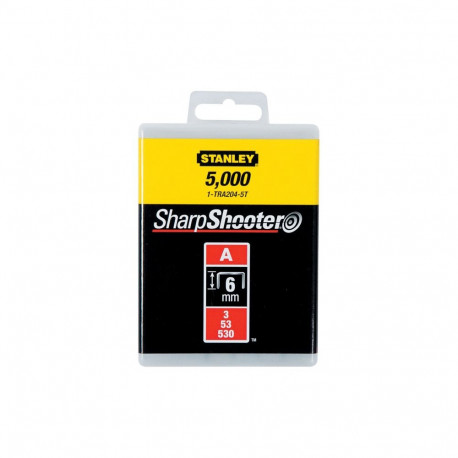 TRA202T1 tüüp A klamber, 3/53/530, 4 mm, 1000 tk, Stanley 1-TRA202T