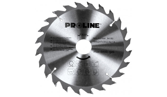 84306 Proline kõvasulamist saeketas puidule 300mm, 60 hammast