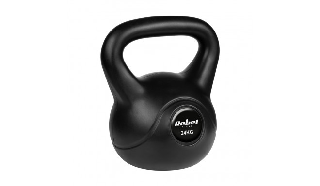 Kettlebell bitumiczny 24 kg REBEL ACTIVE