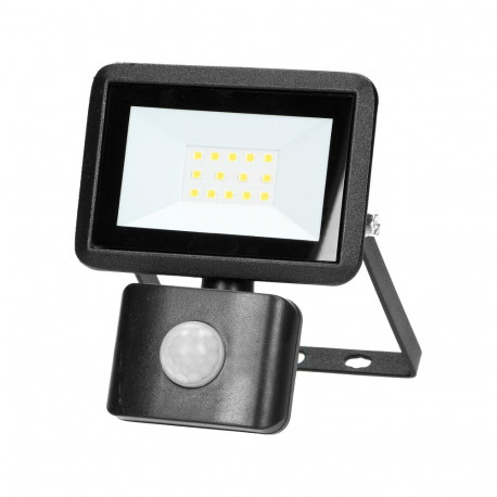 FARO S LED liikumisanduriga prožektor 10W, 800lm, IP44, 4000K, alumiinium + klaas