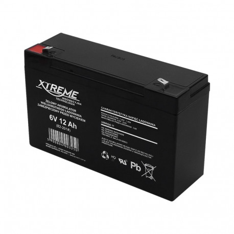 82-201# Akumulator żelowy 6v 12ah xtreme 151x94x50_4,8