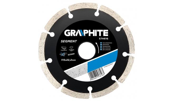 Tarcza diamentowa 115 x 22.2 mm, segmentowa