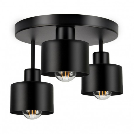 RAMOS lampa wisząca, moc max. 3x18W, E27, czarna