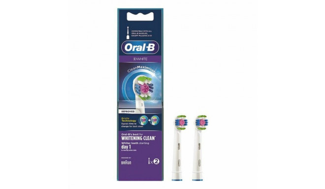 Asenduspea 3D White Whitening Clean Oral-B D White Whitening Clean (2 pcs) 2 Ühikut