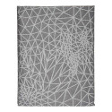 Tablecloth Abstract Grey Jacquard White (140 x 180 cm)