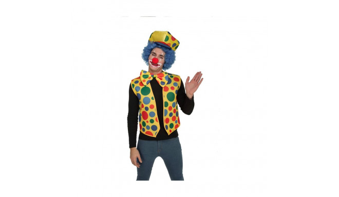 Costume for Adults My Other Me Male Clown One size Vest Bow tie