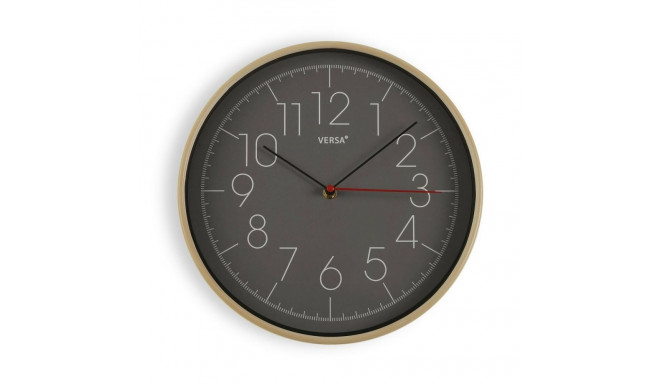 Wall Clock Versa Grey Plastic (4,3 x 30,5 x 30,5 cm)