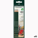 Pliiatsi Komplekt Faber-Castell Kuusnurkne HB (10 Ühikut)