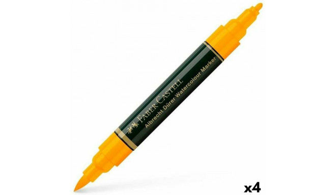 Felt-tip pens Faber-Castell Durer Yellow (4 Pieces) (4 Units)